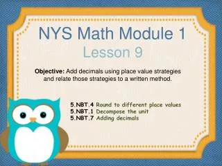 NYS Math Module 1 Lesson 9