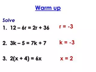 warm up