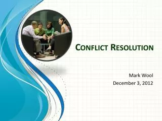 Conflict Resolution