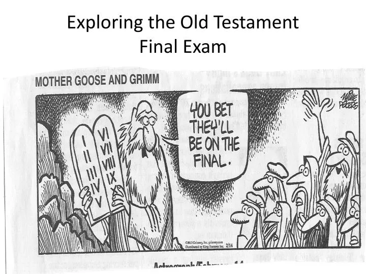 exploring the old testament final exam