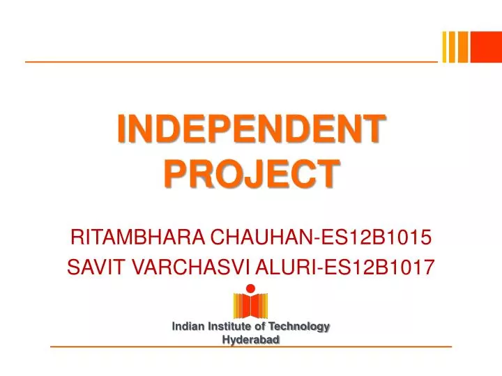 independent project