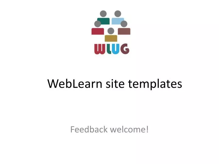 weblearn site templates