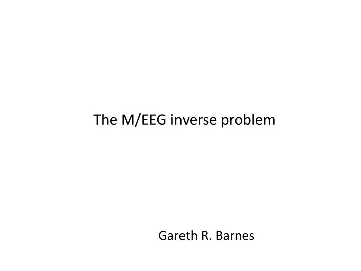 the m eeg inverse problem