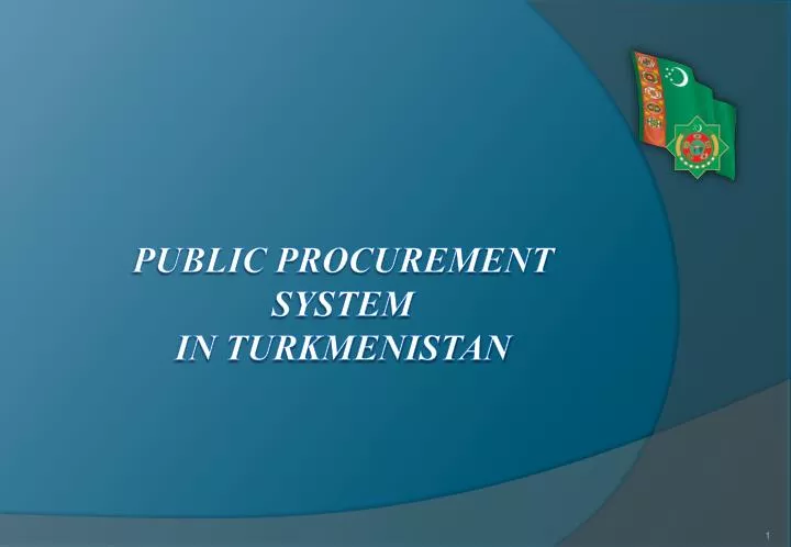 public procurement system in turkmenistan