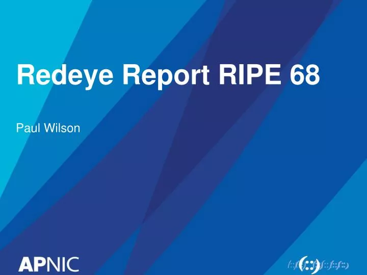 redeye report ripe 68