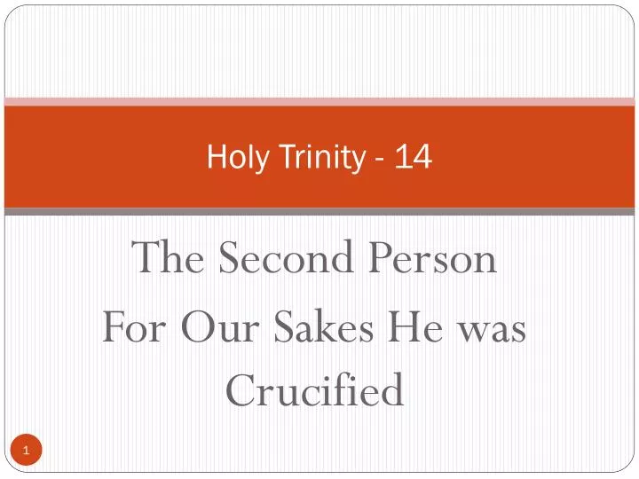 holy trinity 14