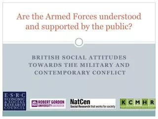 Are the Armed F orces understood and supported by the public?