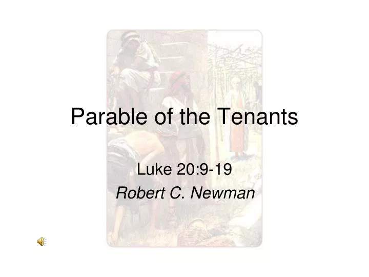 parable of the tenants