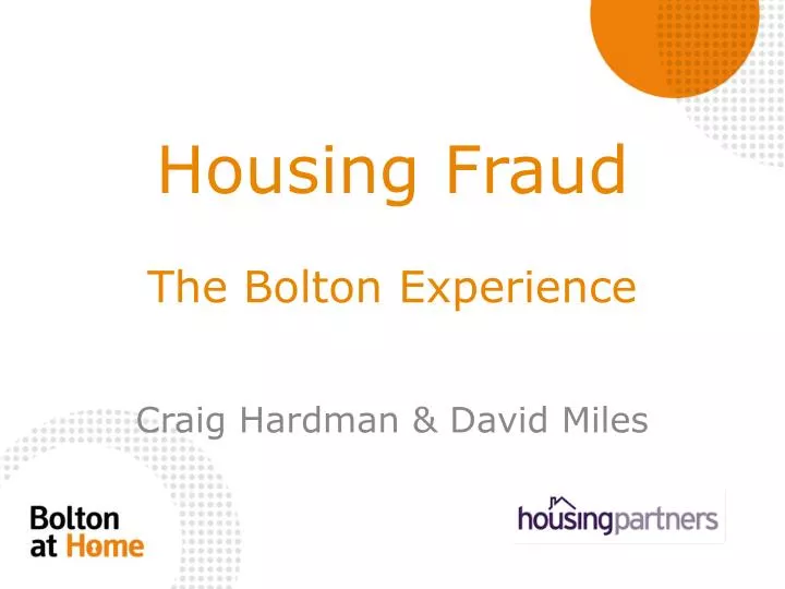 housing fraud the bolton experience