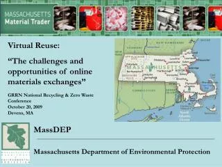 MassDEP Massachusetts Department of Environmental Protection