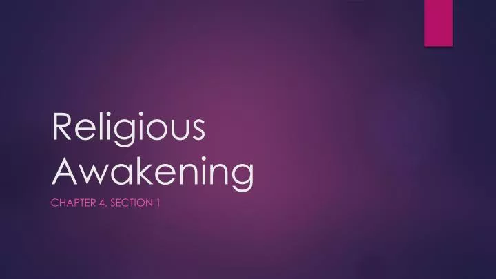 religious awakening