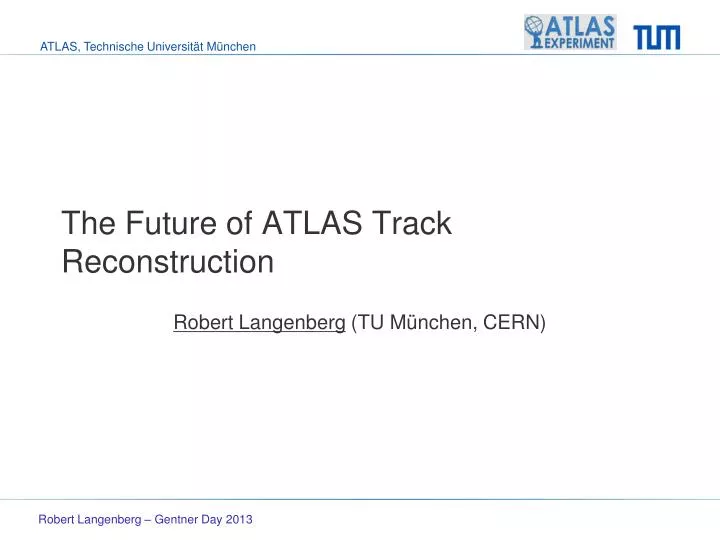 the future of atlas track reconstruction