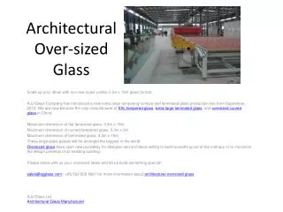 Architectural Over-sized Glass