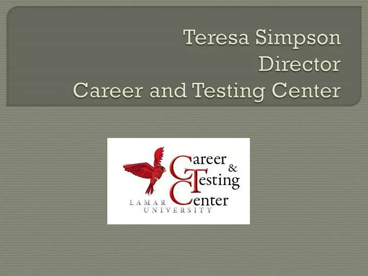 teresa simpson director career and testing center