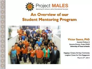 An Overview of our Student Mentoring Program