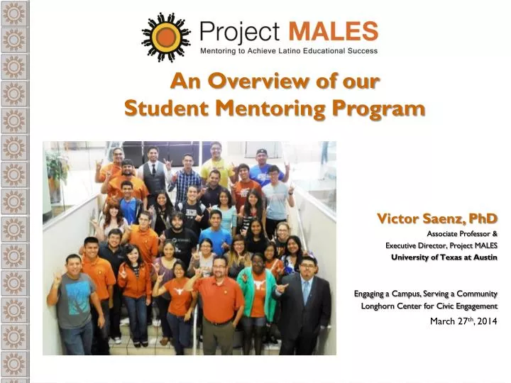 an overview of our student mentoring program