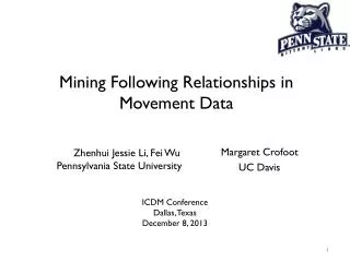 Mining Following Relationships in Movement Data