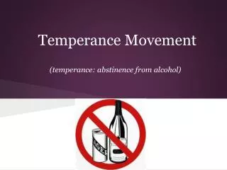 temperance movement