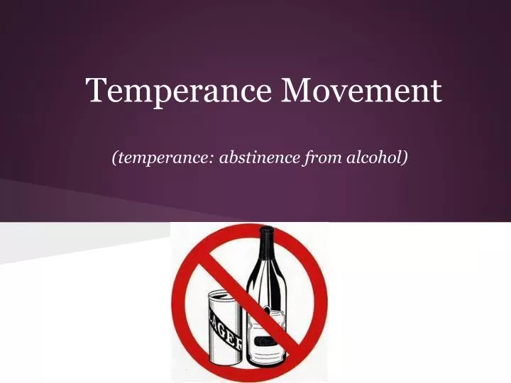 temperance movement
