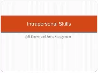 intrapersonal skills