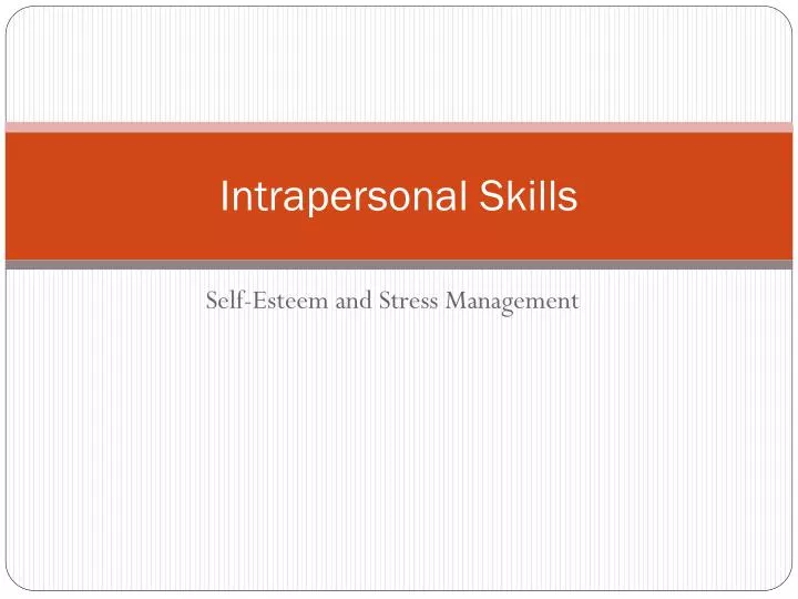 intrapersonal skills