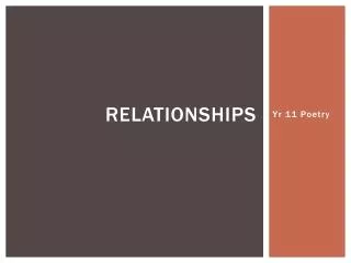 Relationships