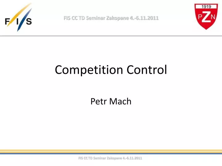 competition control