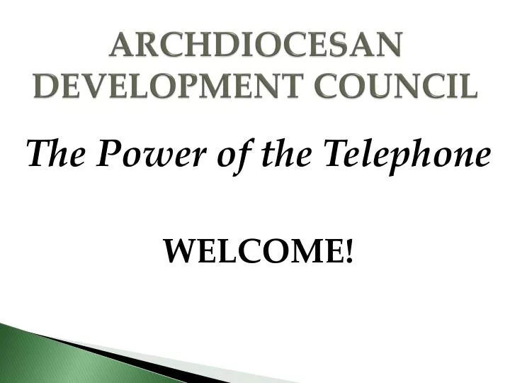 archdiocesan development council
