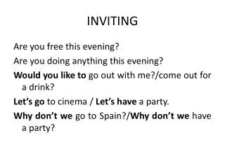 INVITING