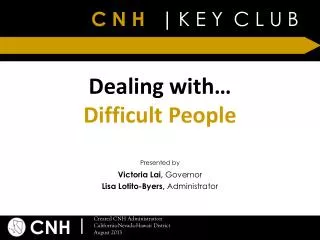 Dealing with… Difficult People