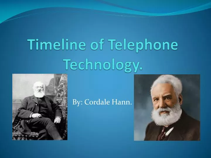 timeline of telephone technology