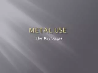 Metal Use
