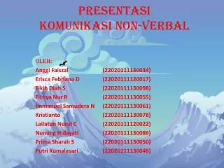 presentasi komunikasi non verbal