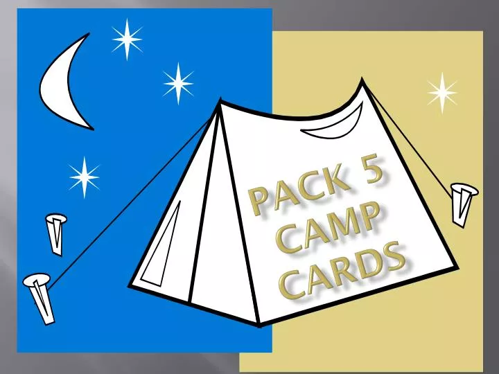 pack 5 camp cards