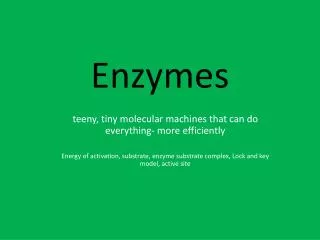 enzymes