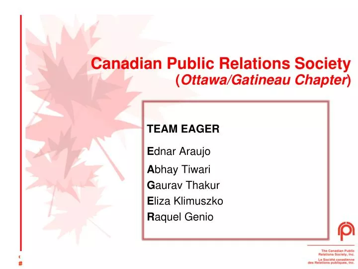 canadian public relations society ottawa gatineau chapter