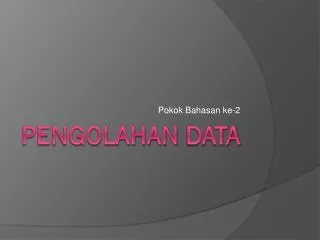 pokok bahasan ke 2