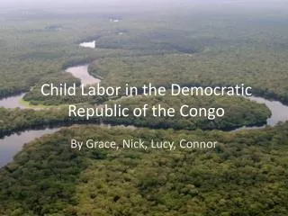 Child Labor in the Democratic Republic of the Congo