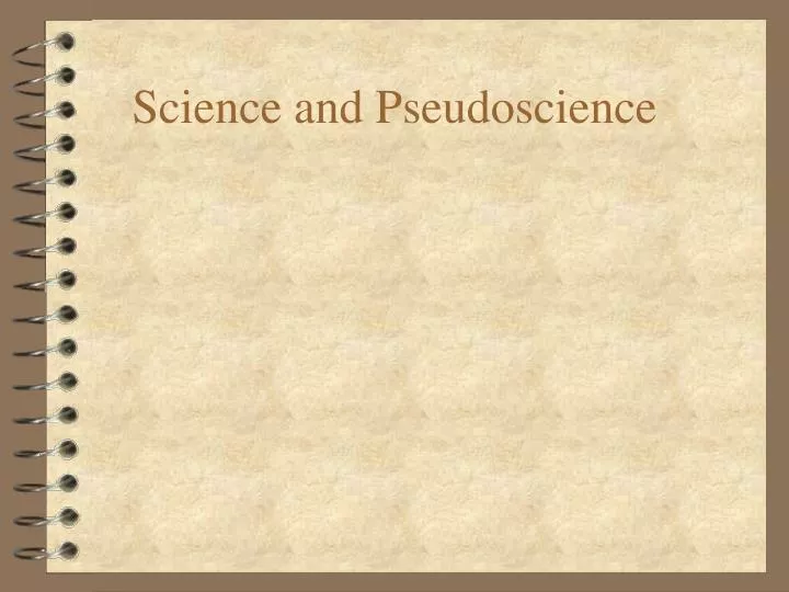 science and pseudoscience