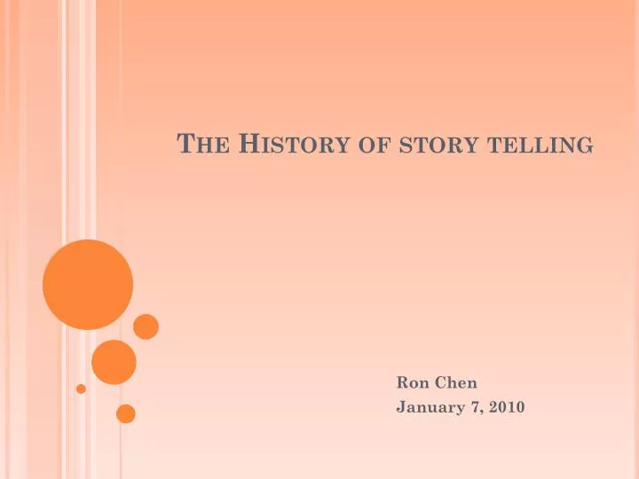 the history of story telling