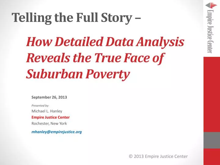 how detailed data analysis reveals the true face of suburban poverty