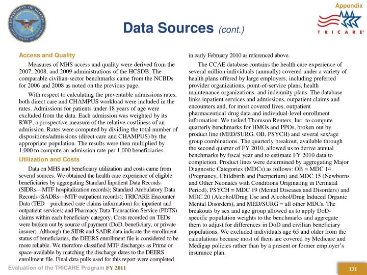 data sources cont