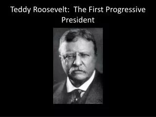 Teddy Roosevelt: The First Progressive President