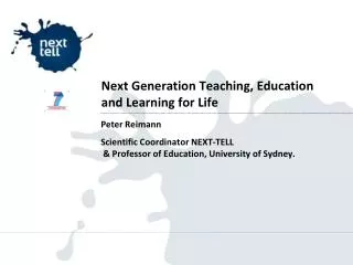 Next Generation Teaching, Education and Learning for Life