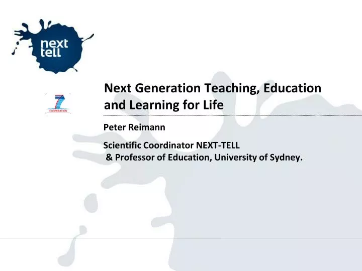 next generation teaching education and learning for life