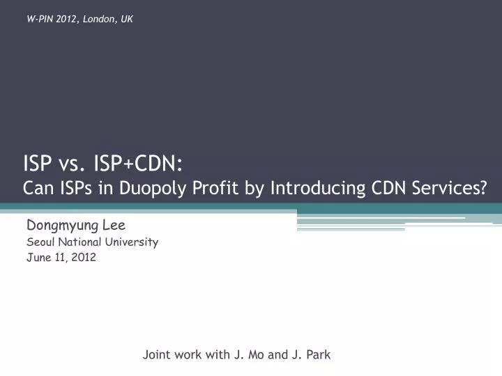 isp vs isp cdn can isps in duopoly profit by introducing cdn services