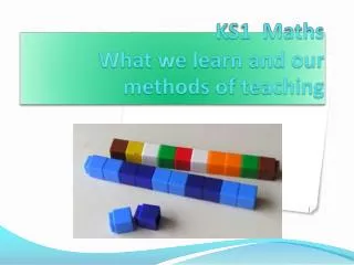 KS1 Maths What we learn and our methods of teaching