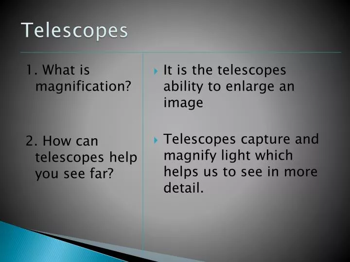 telescopes