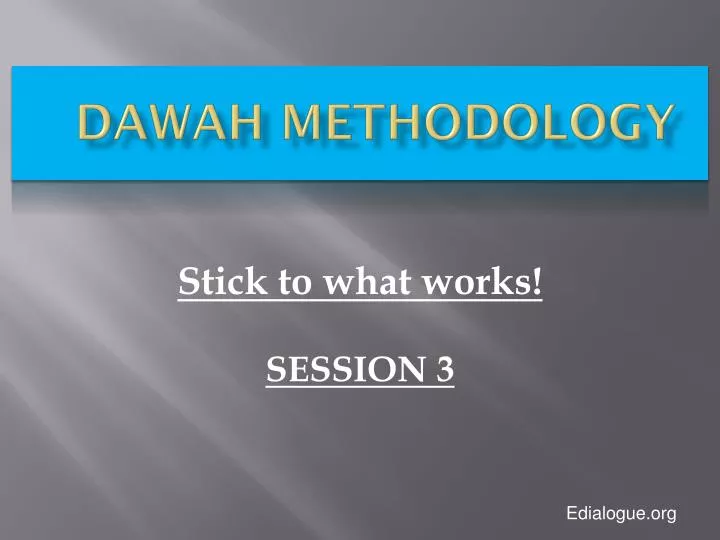 dawah methodology