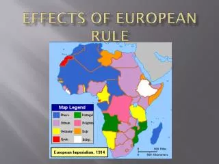 Effects of European Rule